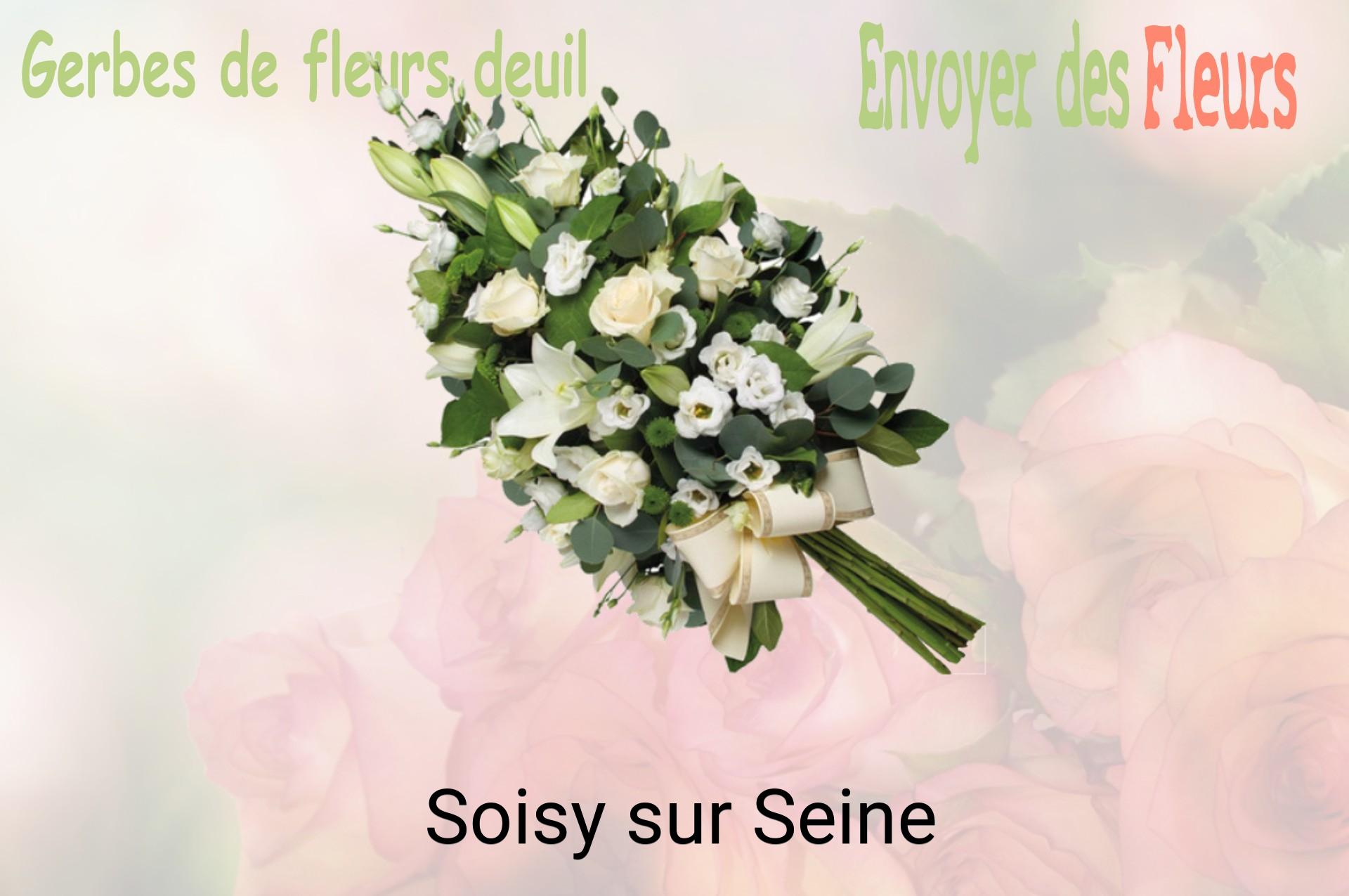 Gerbe de fleurs de deuil livrée à Soisy-sur-Seine